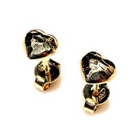 Orecchini Donna in Oro giallo CUORI DIAMANTATI PI N/Z